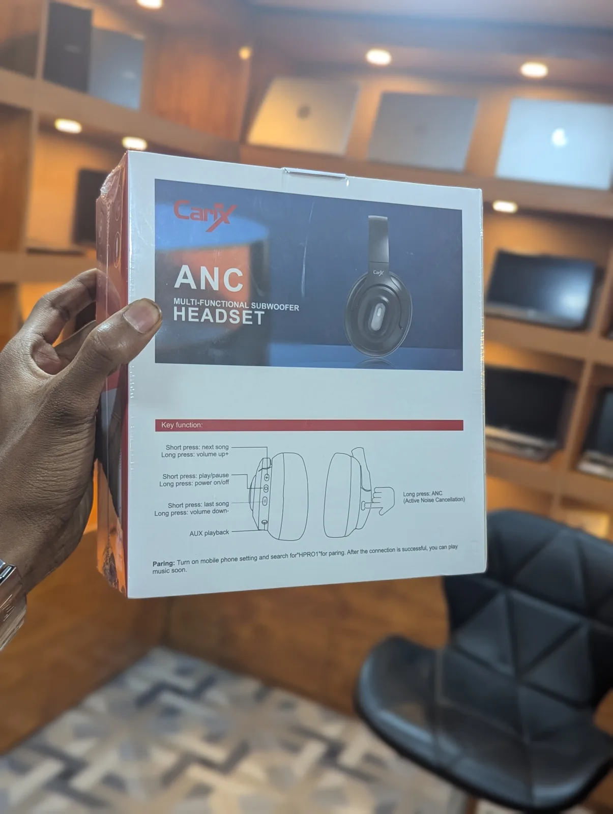 Carix HPR01 ANC Subwoofer Headset Thumbnail 3